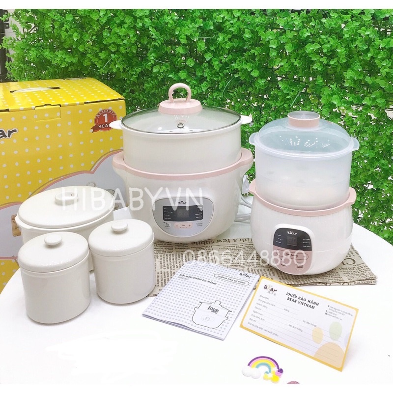 BẢO HÀNH 18T Nồi Nấu Cháo Chậm Bear Bản Quốc Tế