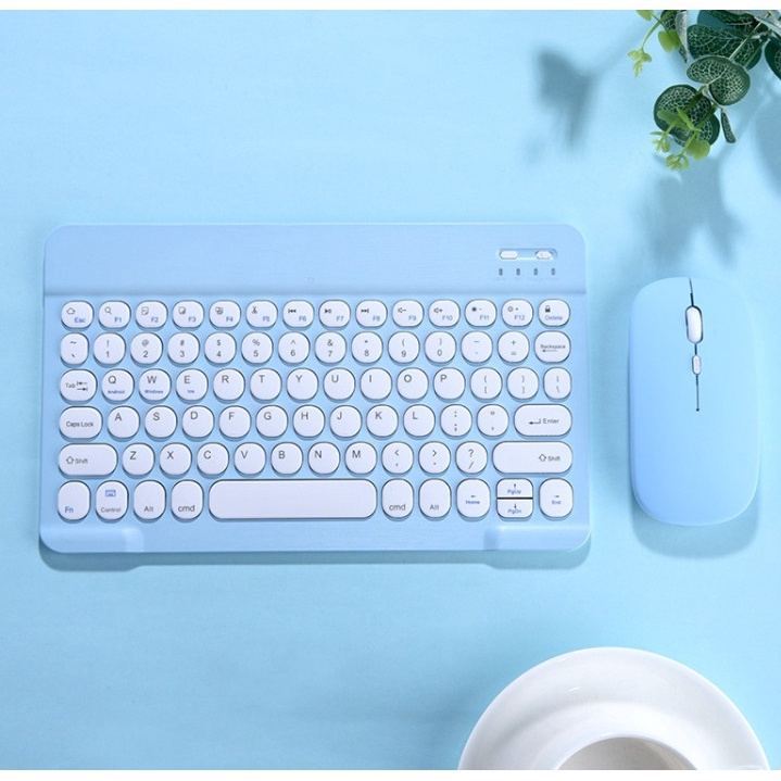 Bàn Phím Bluetooth và Chuột Bluetooth DITECH phím tròn Chất Lượng Cao Cho Máy Tính Bảng,bàn phím không dây - HATECH66