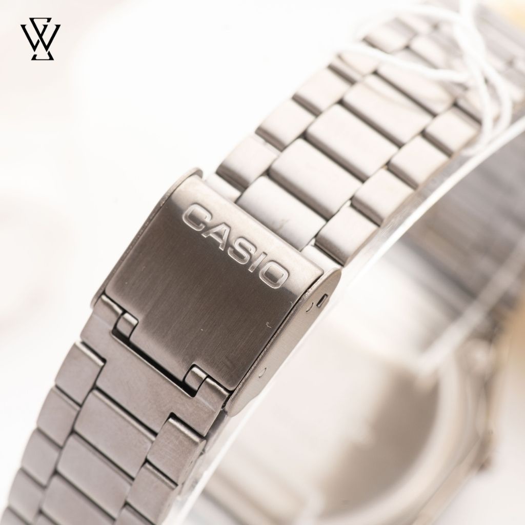 Đồng Hồ Điện Tử Nam Casio WATCHSTORE A168WGG-1BDF Thiết Kế Mặt Kính Nhựa 36.5mm, Vỏ Nhựa, Dây Kim Loại Bền Bỉ