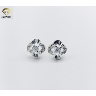 Bông tai bạc Ý 925 Bạc Xinh Huệ Ngân - Hoa Đẹp TC1025E