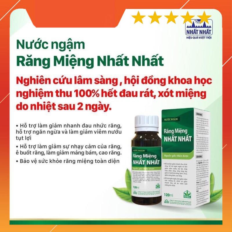 Nước ngậm Răng Miệng Nhất Nhất (Chính hãng) - Nguồn gốc Thảo dược