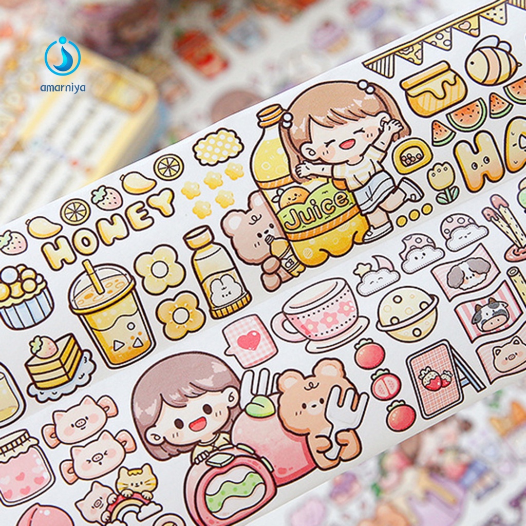 1 Cuộn Nhãn Dán Laptop Hành Lý Hình Chai Nước Hoạt Hình Đáng Yêu