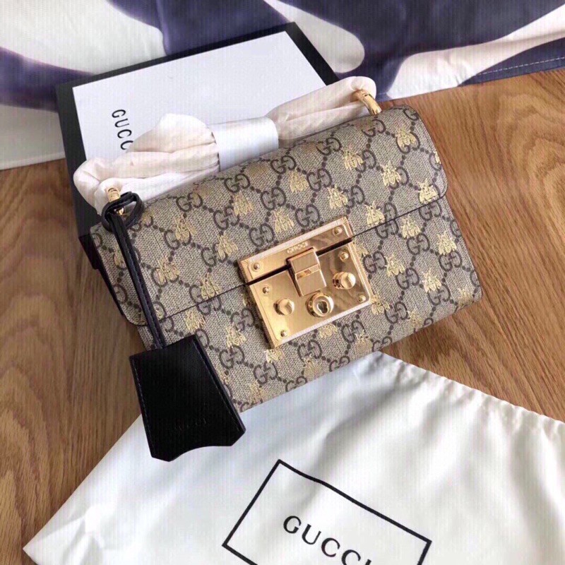 Túi ví, túi dáng hộp da thật thời trang cao cấp Gucci GG GC