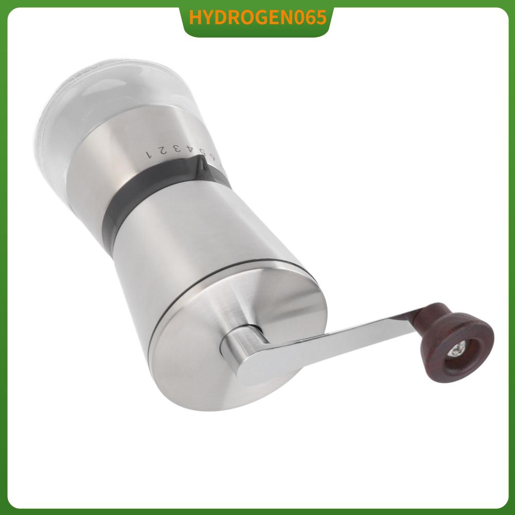 Máy xay cà phê bằng tay thép không gỉ 304 Có thể điều chỉnh độ dày quay pha di động ngoài trời Hydrogen065