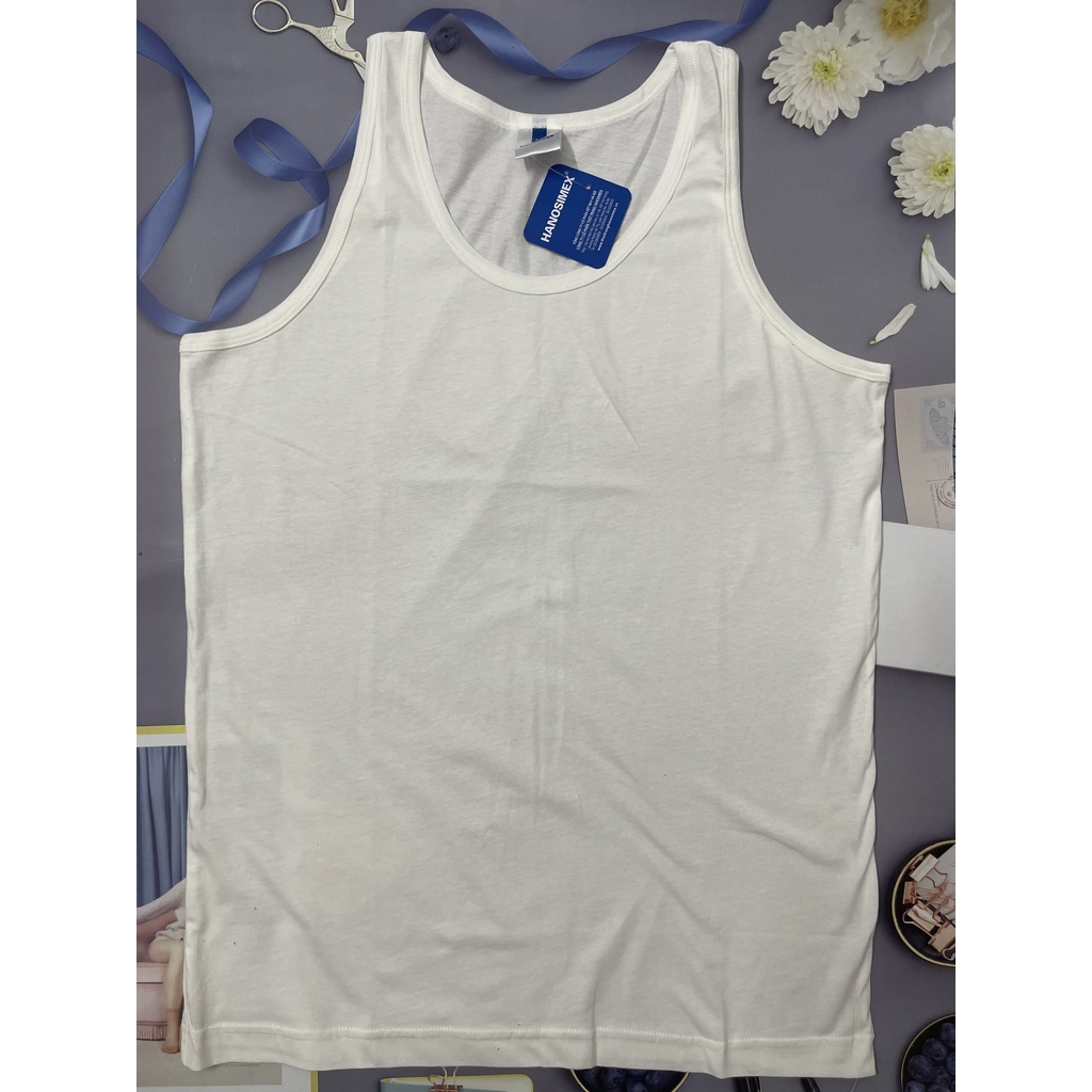 Áo Ba Lỗ Trắng Truyền Thống HANOSIMEX - Hàng Việt Nam chất lượng cao