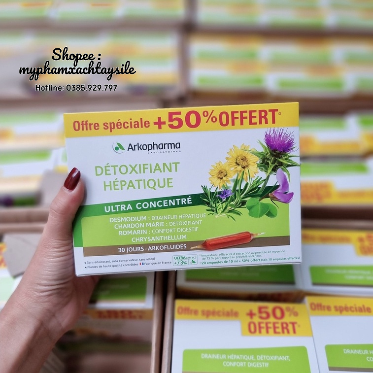 Thải Độc Gan Arkopharma Pháp - NƯỚC DETOX, GIẢI ĐỘC, BỔ GAN