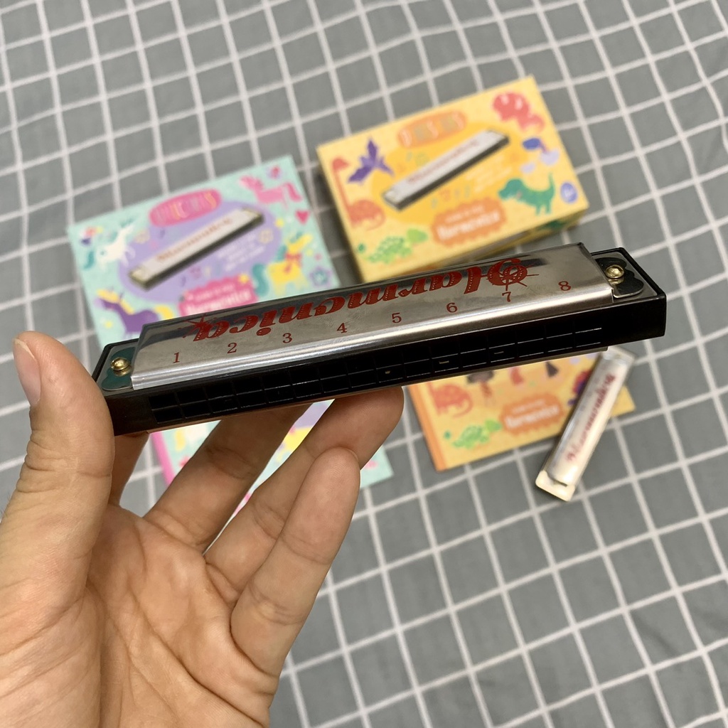 Kèn harmonica tremolo cho bé nhập UK chính hãng 32 phím kèm hướng dẫn