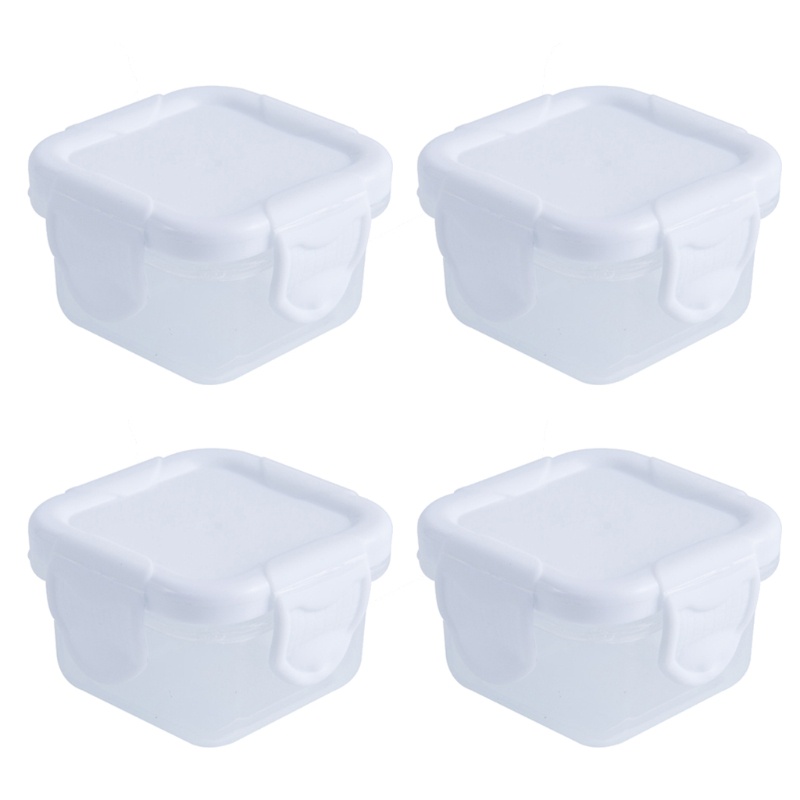 Set 4 hộp đựng thực phẩm 60ml cho bé sơ sinh