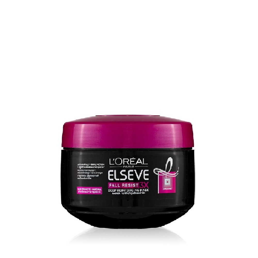 Kem ủ ngăn gãy rụng tóc L'Oreal Paris Elseve Fall Resist 3X 200ml