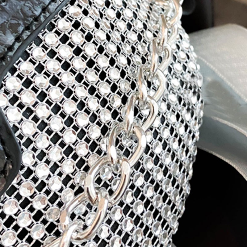 Fashion Bling Diamond Waist Bags For Women Fanny Packs Belt Bag Splice Crossbody Bags