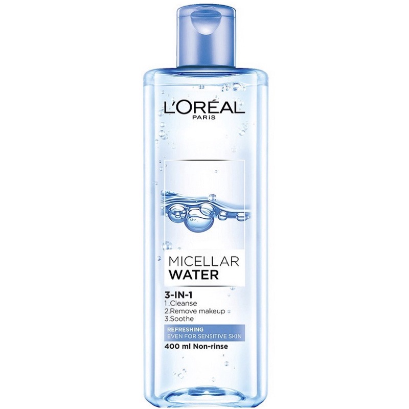 Nước Tẩy Trang L'Oréal Paris tươi mát da 400ml hút sạch bụi mịn dịu nhẹ
