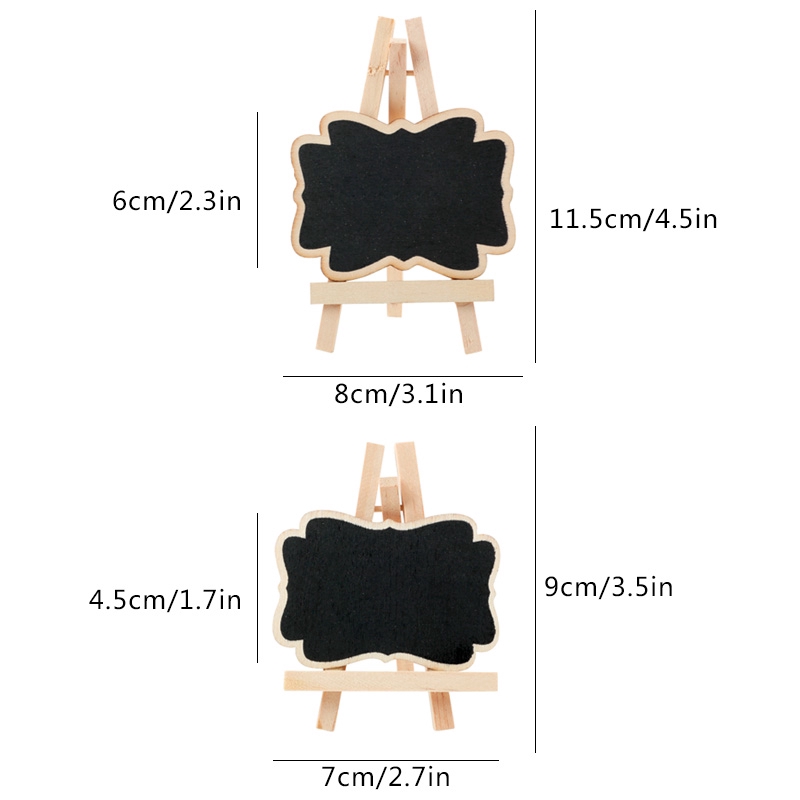 Bảng đen viết phấn mini bằng gỗ trang trí tiệc cưới
