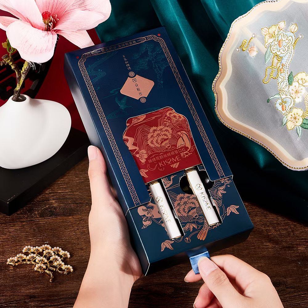 Set 2 son môi GDTIMA nhung lì thiết kế dạng ống dài chống thấm nước không phai màu