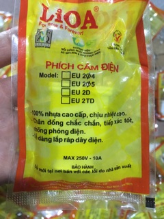Phích cắm điện Lioa chân tròn 4 Ly