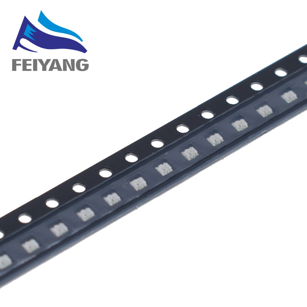 Thanh 100 đi ốt đèn led nhiều màu sắc BGR SMD 0603 RGB 0606 RGB kích thước 1.6*1.6*0.55mm 1615