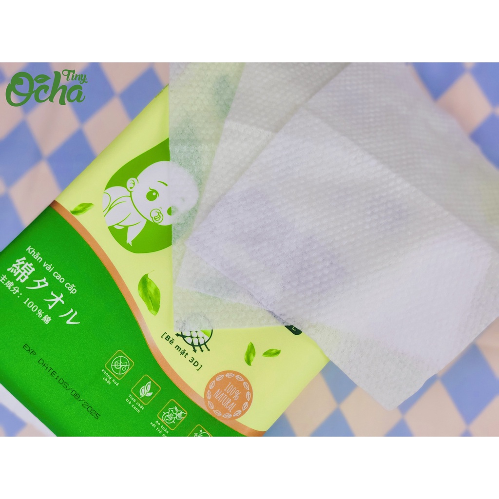 Khăn vải cao cấp Tiny Ocha gói 300g