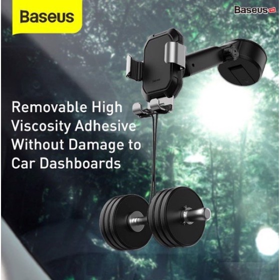 Giá đỡ điện thoại hút chân không dùng gắn kính hoặc táp lô trên xe hơi Baseus Tank Gravity Car Mount