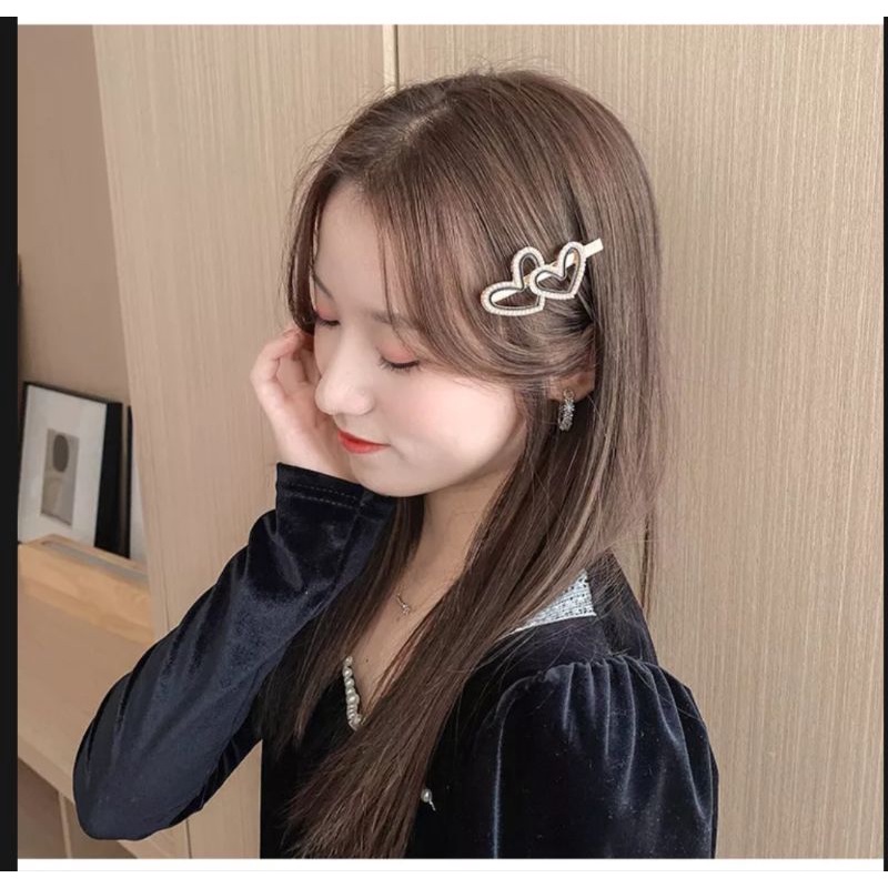 Kẹp mái nơ hoa đính đá sang trọng phong cách Hàn Quốc, phụ kiện tóc nữ KT046 - Filibra