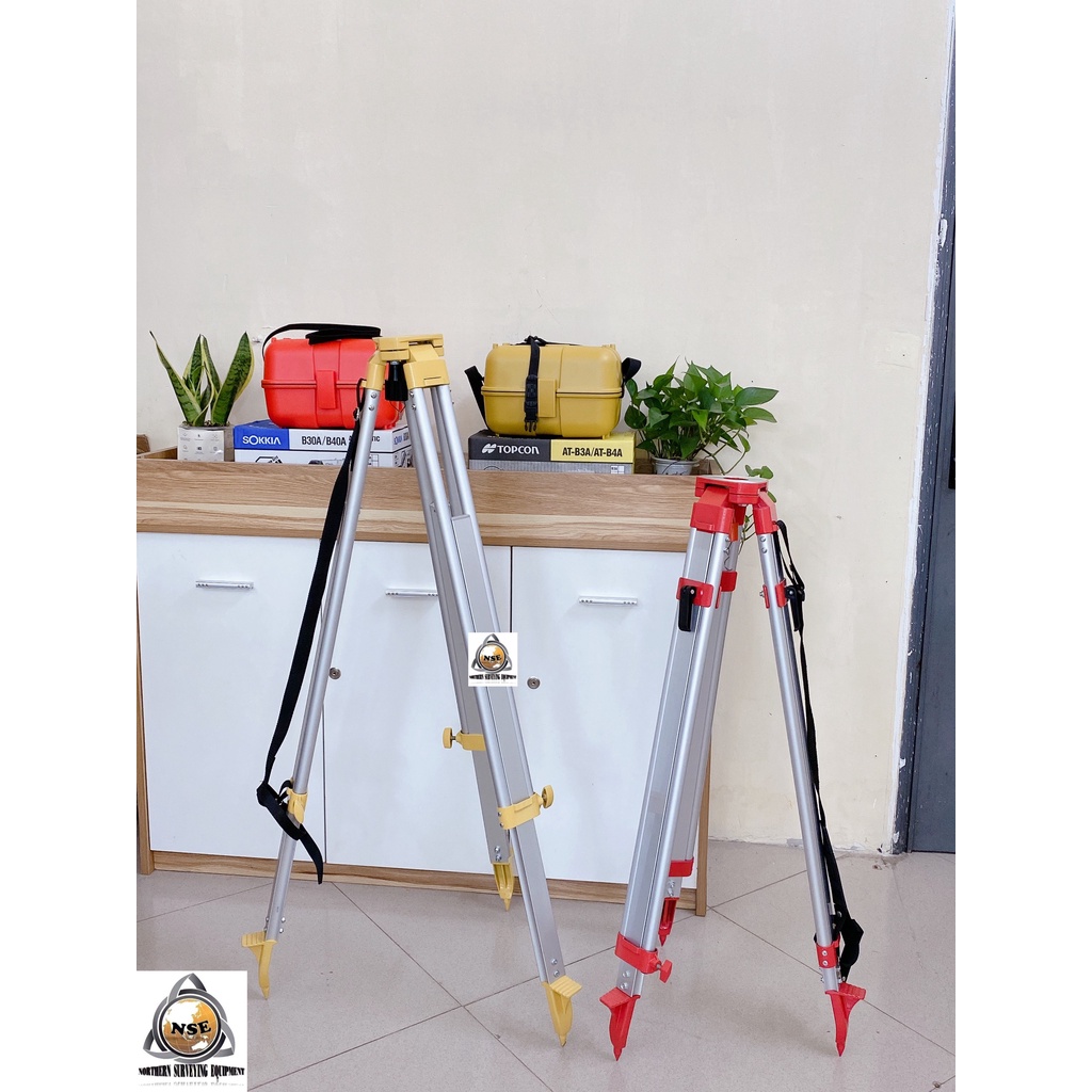 Chân máy thủy bình 1 khóa, 2 khoá hợp kim nhôm - Trắc địa miền Bắc