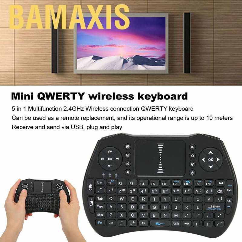 Bàn Phím Không Dây Mini 2.4ghz Cho Android Tv Box Touchpad A8