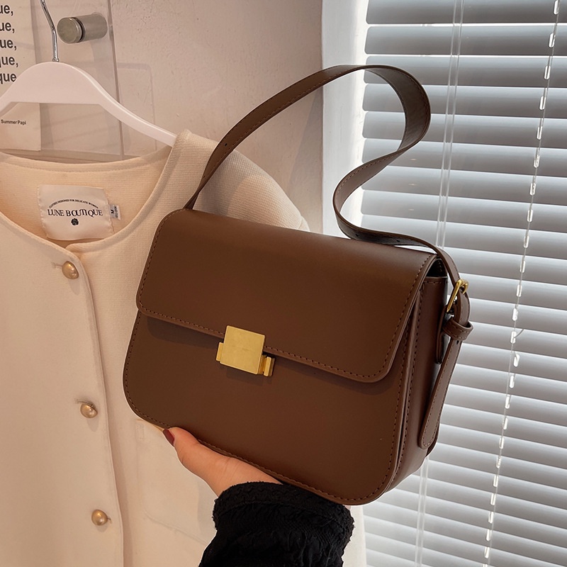 Túi IELGY đeo vai hình vuông cỡ nhỏ phong cách Hàn Quốc thời trang cho nữ