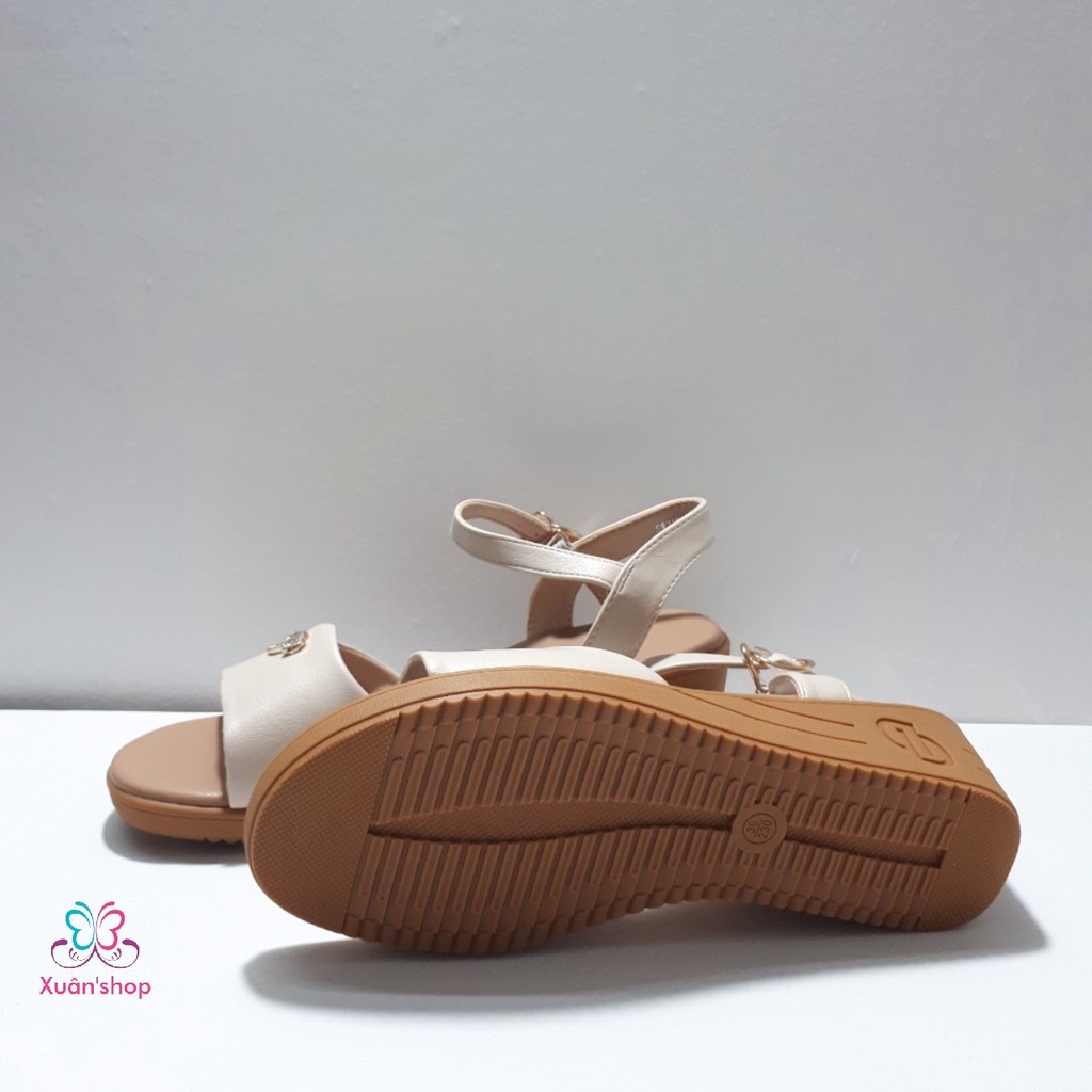 Sandal Dusto quai ngang, đế xuồng cao 5cm (size 37, 39)