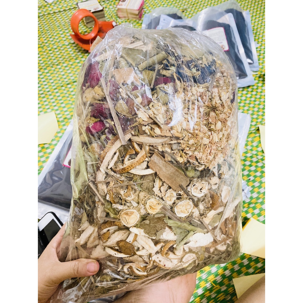 1kg lá xông thảo dược