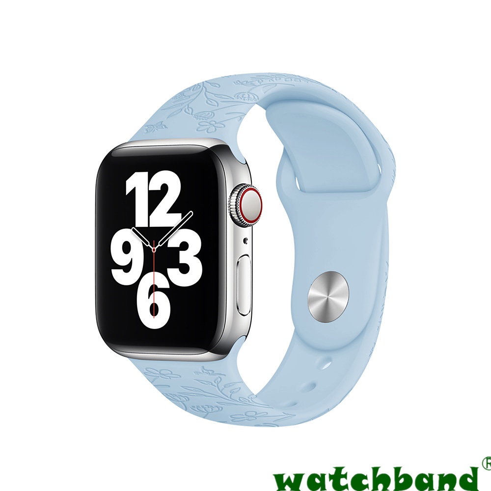 [Spot Cod] Ốp Bảo Vệ Mẫu Mới Năm 2022 Cho Apple iwatch765432Se Dây Đeo Đồng Hồ Bằng Silicon Họa Tiết Hoa Và Bướm Dập Nổi Kích Thước 38mm 40mm 41mm 42m Cho Apple watch