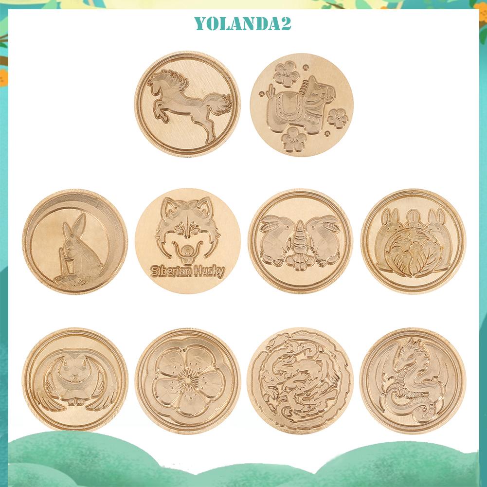 Đầu Con Dấu Sáp 25mm Đầu Tròn Bằng Đồng Trang Trí Thiệp Mời