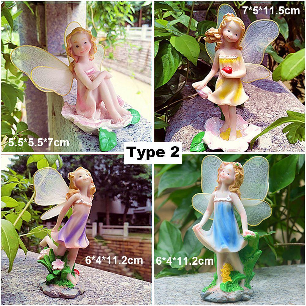 ✧Hành động✧ Set 4 Đồ trang trí Nàng Tiên Trang Trí Sân Vườn