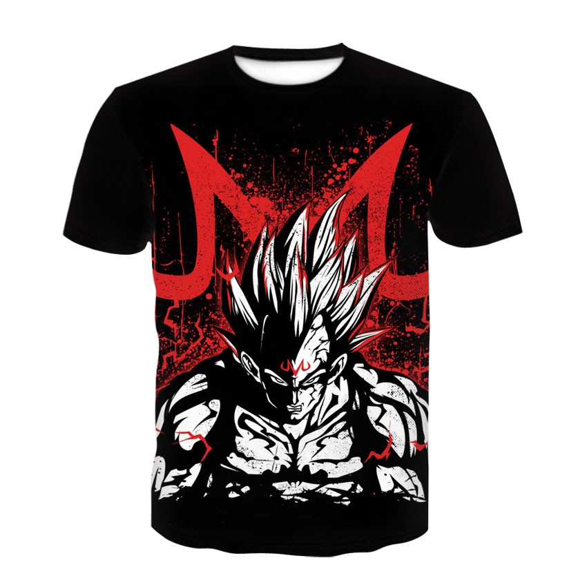 Áo thun in họa tiết hoạt hình Dragon Ball harajuku 3D thời trang cho nam HUQISHA