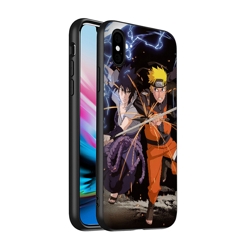 Ốp điện thoại silicon TPU mềm hình Sasuke Naruto T145 cá tính cho iPhone 8 7 6S 6 Plus 5 5S SE 2016 2020