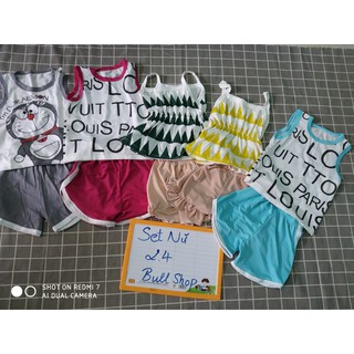 SET 5 BỘ BA LỖ/ÁO DÂY BÉ GÁI