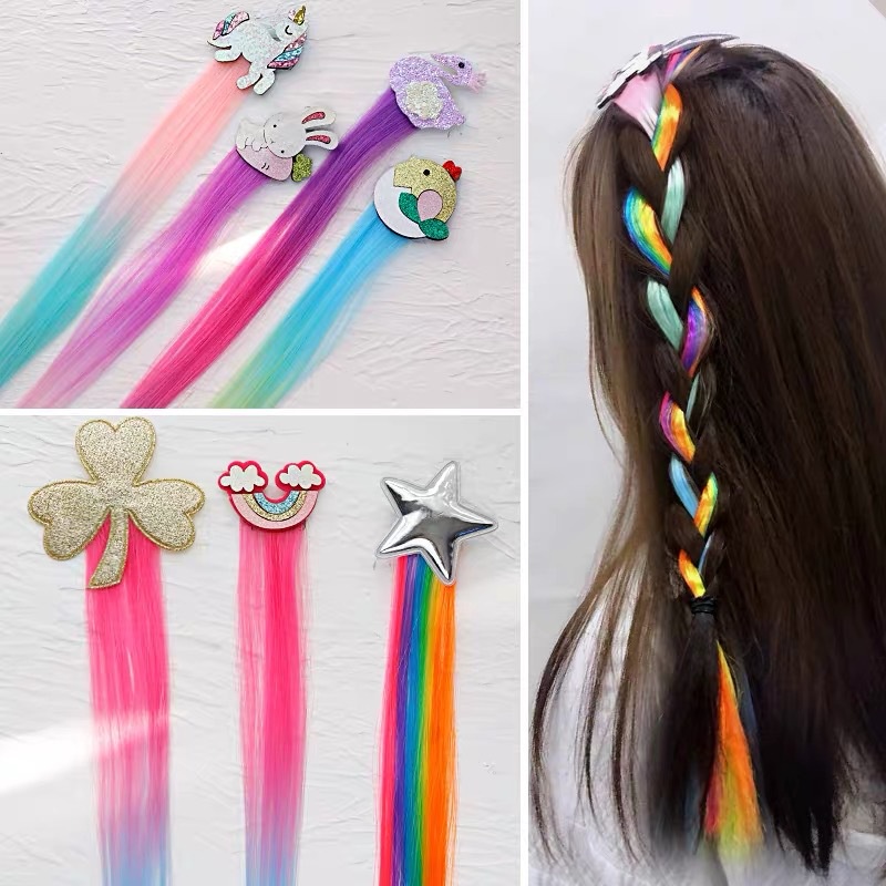 Dễ Thương Kẹp Tóc Giả Hình Nơ Xinh Xắn Cho Nữ