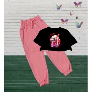 Bộ crop top among us