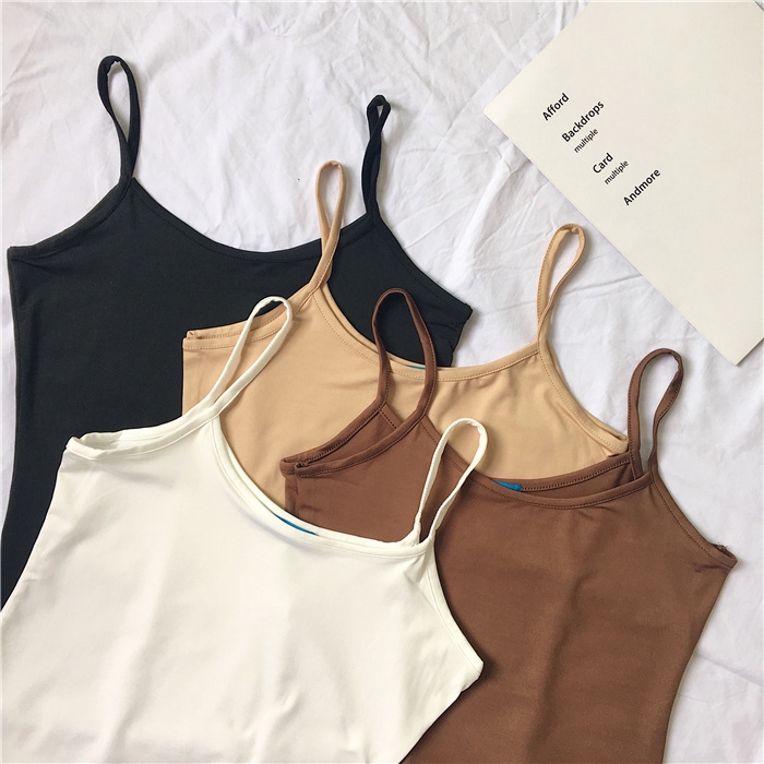 Áo Hai Dây Màu Trơn Màu Đơn Giản 20223