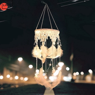 Dream Catcher Có Đèn Led Màu Hồng