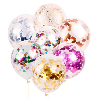 Auto Seal 12inch Confetti Balloon Trong suốt Cao su trong suốt Trang trí đám cưới sinh nhật