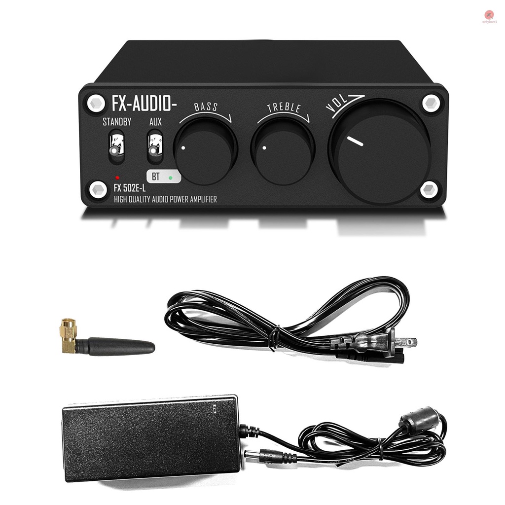 Bộ Khuếch Đại Âm Thanh FX-Audio FX 502E-L HiFi 2.0 BT 5.1 75W*2 Bass Có Thể Điều Chỉnh