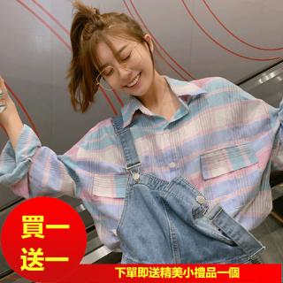 Áo Sơ Mi Caro Tay Dài Cho Bé Gái