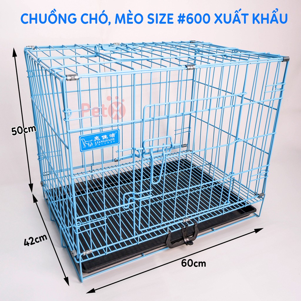 Chuồng Chó Mèo Gấp Gọn Xuất khẩu Sơn Tĩnh Điện size 600