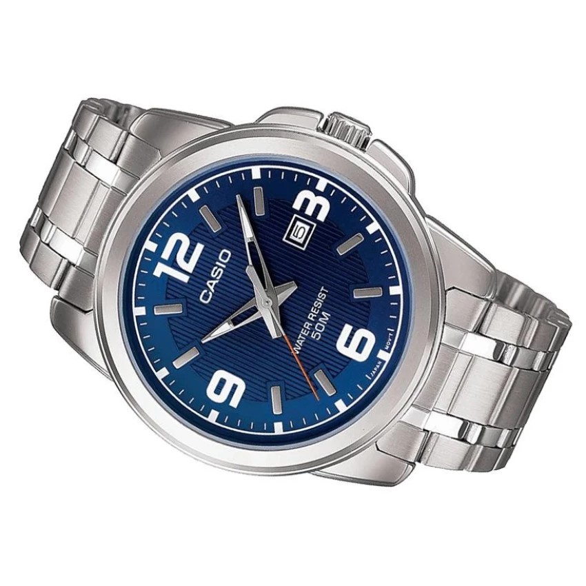 Đồng hồ nam dây kim loại Casio chính hãng Anh Khuê MTP-1314D-2AVDF