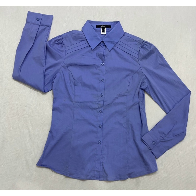 Áo sơ mi tay dài vải kate co giãn Nino.maxx xanh/ cafe  - Thanh lý vnxk