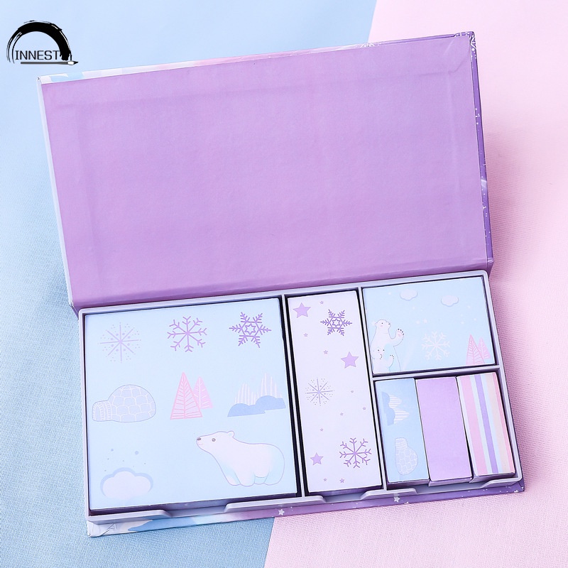 Set Giấy Ghi Chú 6 Trong Một Họa Tiết Bầu Trời Sao Tiện Dụng