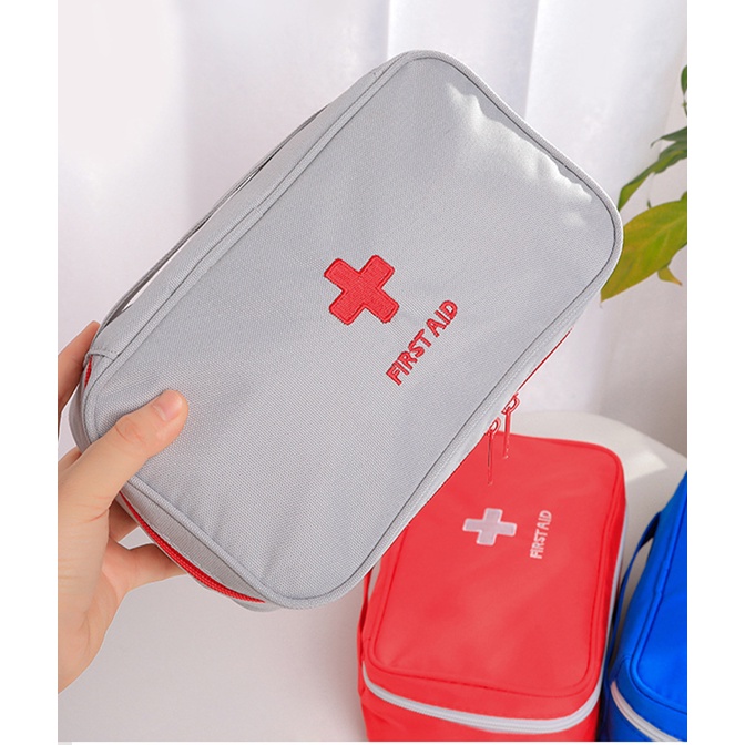 Túi Y Tế - Túi Cứu Thương Cá Nhân Mini Màu Xám Đúng Chuẩn Bộ Y Tế