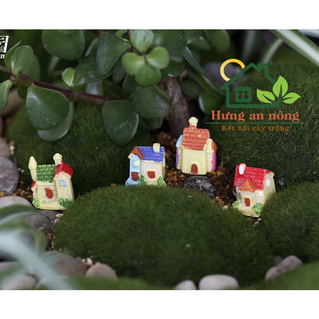 TT39 - LÂU ĐÀI MINI GIAO MẪU NGẪU NHIÊN trang trí tiểu cảnh sen đá xương rồng cây để bàn