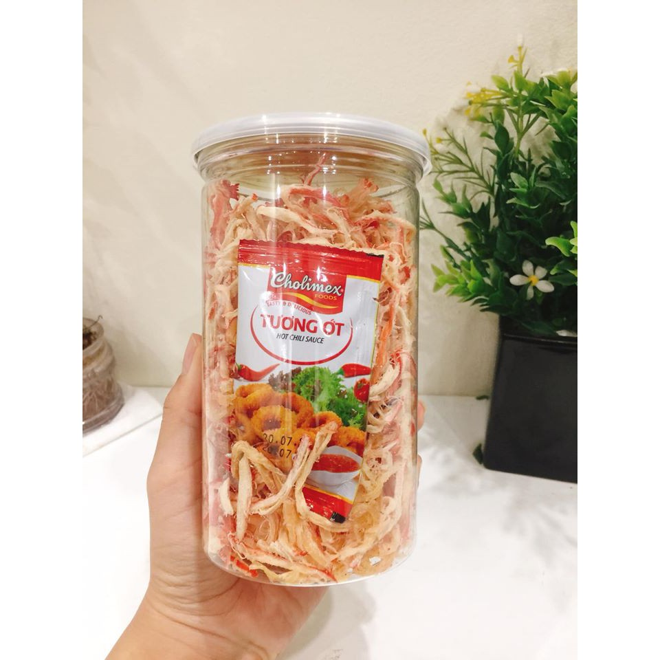 Mực xé sợi hấp cốt dừa siêu ngon 250gram