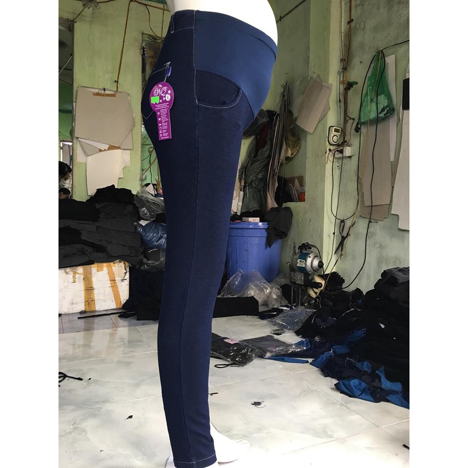 Quần bầu legging - Bò thật túi trái đào siêu hót