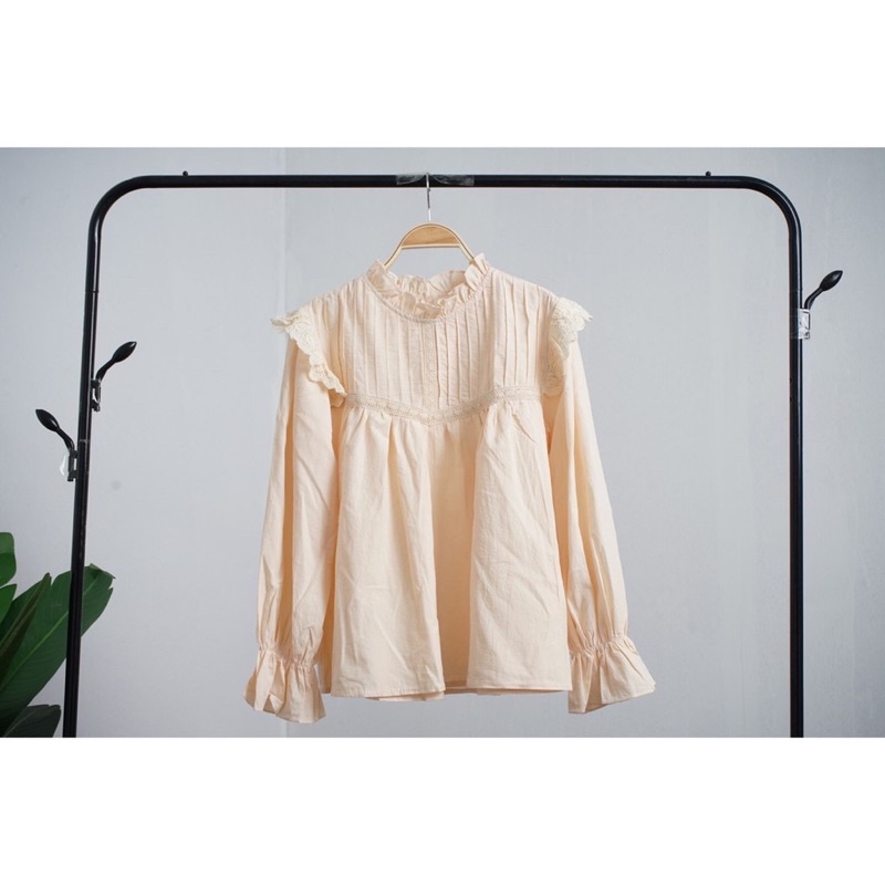 Áo babydoll cánh tiên cài tay 2 màu 278