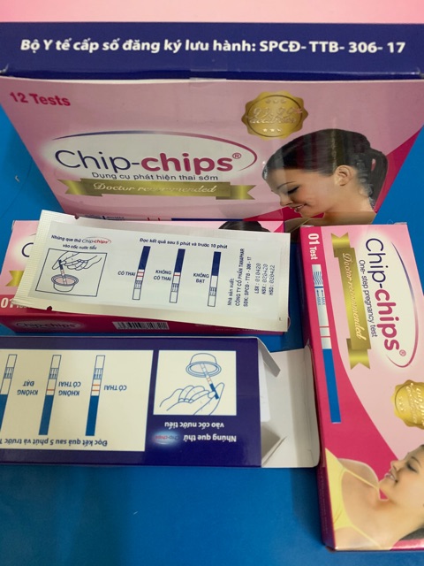 {CHE TÊN SẢN PHẨM} QUE THỬ THAI CHIP CHIPS CHO KẾT QUẢ NHANH VÀ CHÍNH XÁC